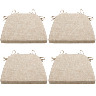 Beige dining best sale chair cushions